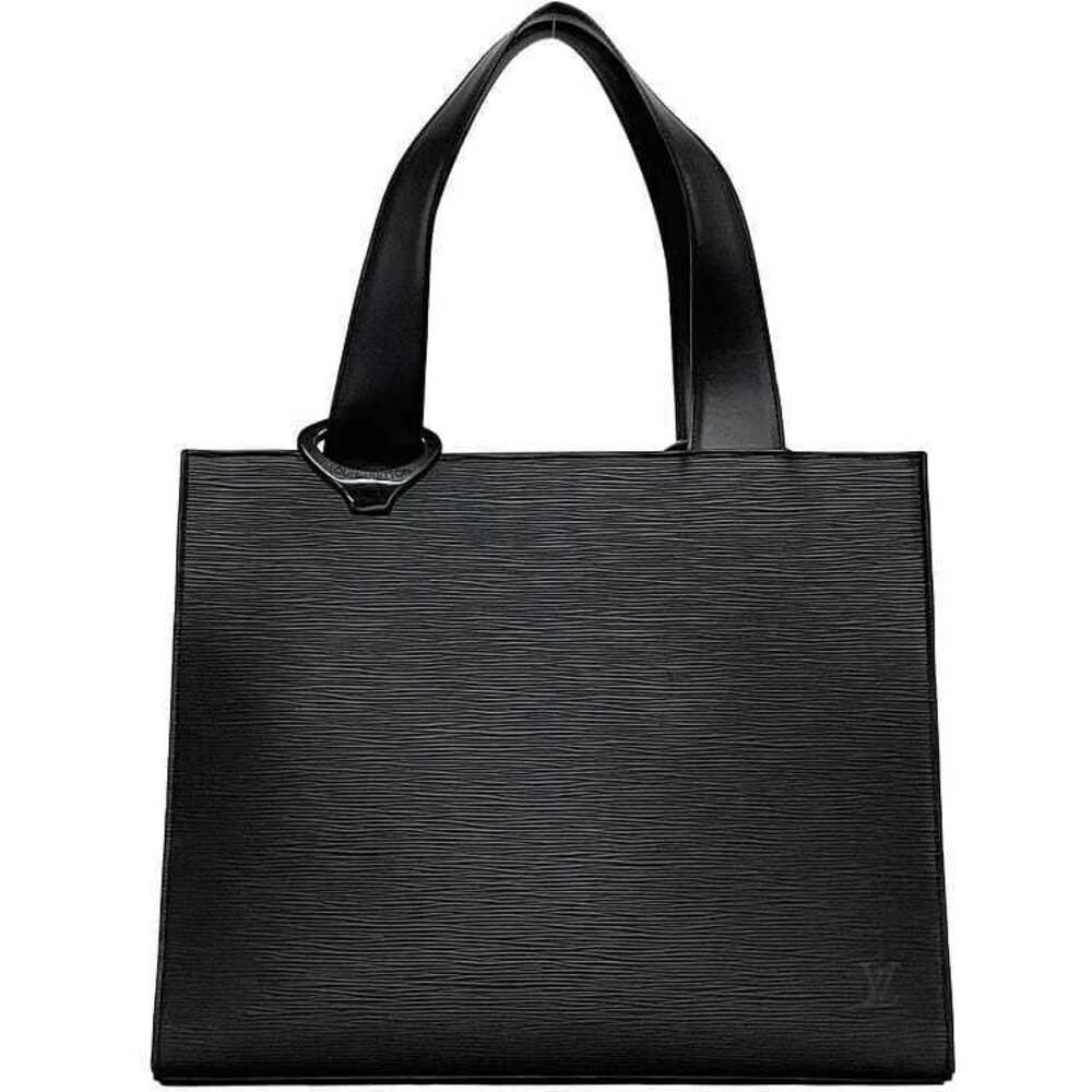 Louis Vuitton Tote Bag Gemmo Noir Black Epi Leather Shoulder LV Logo Business